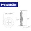 Etauwe #8 x 5/8" Truss Head Fast Self Tapping Screws,