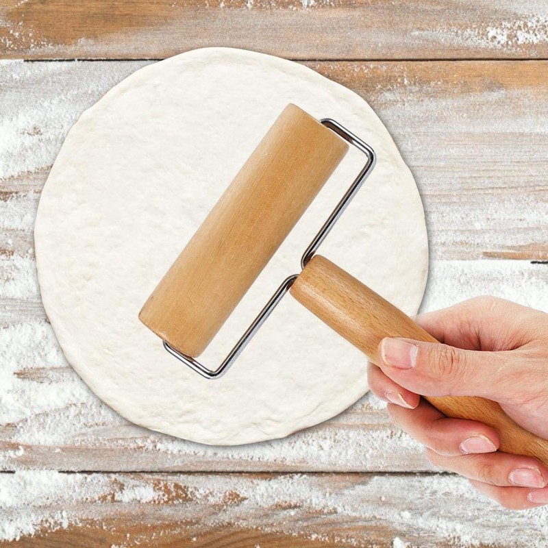 Dough Baker Roller Set Wooden Rolling Pin Baking Kitchen Utensils