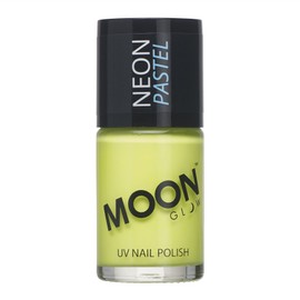 UV neon pastel yellow nail polish make-up