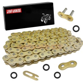 JINFANNIBI 520 X-Ring Chain with Connecting Master Link for Kawasaki Super Sherpa 250 00-10