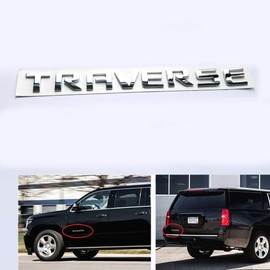 1x OEM Traverse Emblem Nameplate Letters 3D Logo Badge Compatible with Traverse Chrome 20896270