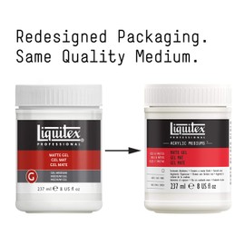 Liquitex Professional Acrylic Medium for Acrylic Paint, Matte Gel, 237 ml