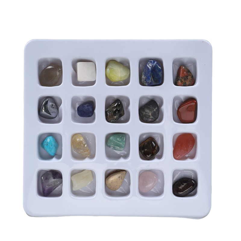 20pcs Rock Stone Colletction Kit for Boys Girls Exquisite Science