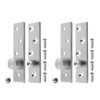 4 Inch Length Offset-Axes Rotating Hinge 360 Degree Door Pivot