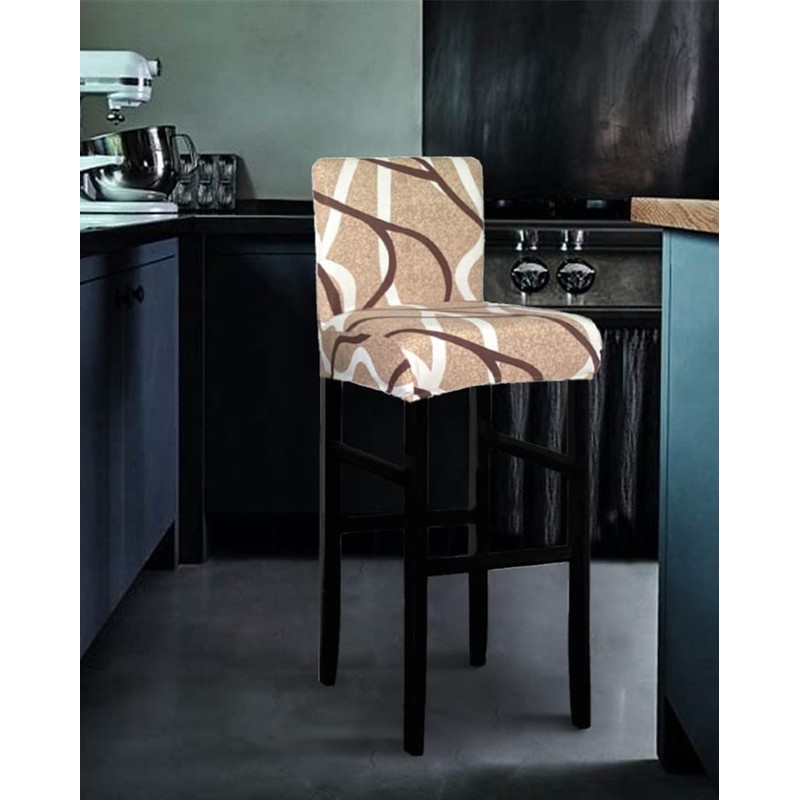 Deisy Dee Stretch Slipcovers Chair Cover for Counter Height Side