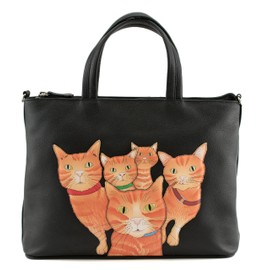 Mala Leather Kitty Crew Ginger Cat Multiway Grab Bag - 7416 36
