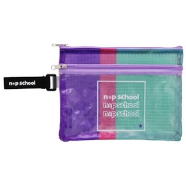 Sunstar Stationery S1055941 Nicocchi Clear Pen Case, Nicocchi School, Pastel x Simple