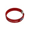 Country flag Bangle Bracelet (Dominican Repub (red))