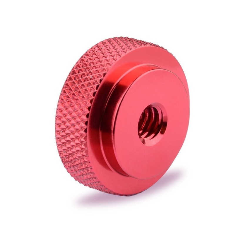 CAMVATE 1/4"-20 Female Thumb Wheel Lock Nut Adapter(2 Pieces) -