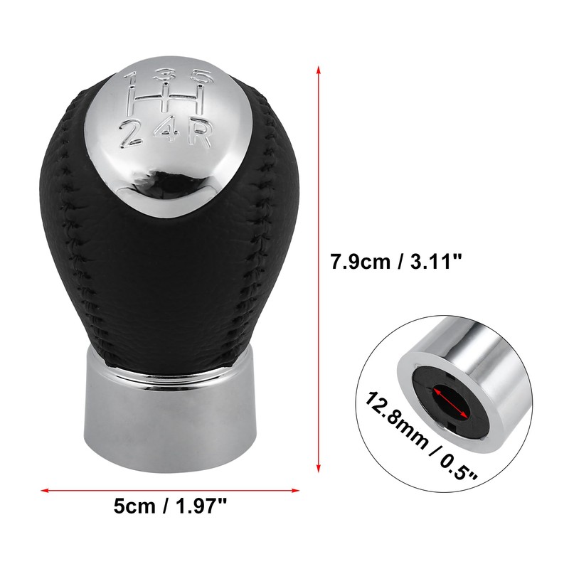 X AUTOHAUX Car 5 Speed Manual Gear Shift Knob Stick