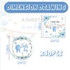 40Pcs Blue A Sweet Baby Birthday Party Decorations for Boys,