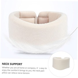Gatuida Neck Sponge for Support Neck Brace Neck Guard Support Post-Operative Ergonomic M White