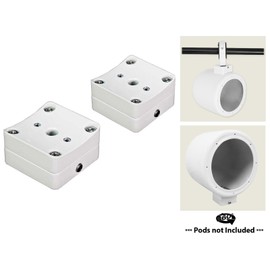 Rockville Pair MAC360W 360 Swivel Wakeboard Tower or Surface Mount Clamps 4 Rockville Pods