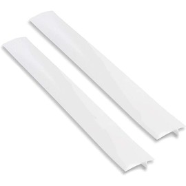 2 Pack Silicone Stove Counter Gap Cover， Flexible Easy Clean Heat Resistant Wide & Long Gap Cap Fillers,Seals Spills Between Counter, Stove Top, Oven, Washer & Dryer (21Inches, Clear)