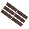 6pcs Stair Mat Self Adhesive Reusable Stair Mat Brown