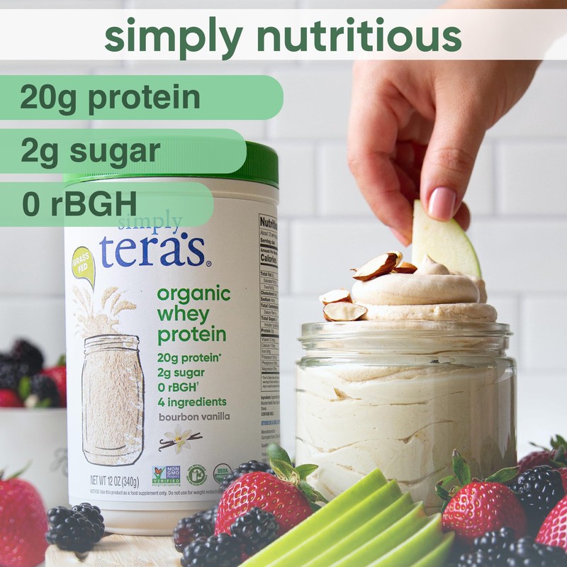 simply tera's Organic Whey Protein Powder - Grass Fed Vanilla