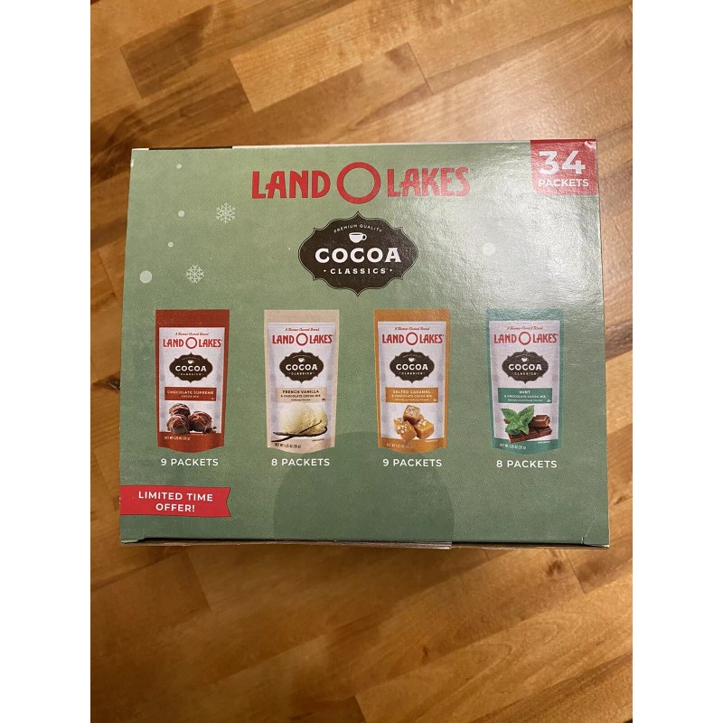 Land O’ Lakes Cocoa Classics Hot Cocoa Mix, Variety Pack
