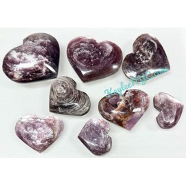 Wholesale Lot 1 Lb Natural Lepidolite Mica Heart Crystal Healing Energy