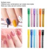 12pcs Nail Polish Pens Multiple Colors Quick Drying DIY Nail