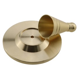 LUORNG - Molde de incienso de latón puro, 1 juego de moldes de incienso para hacer conos de incienso, decoración del hogar, regalos dorados, herramientas de quemador de incienso, soporte para quemador de incienso