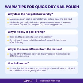 SUPWEE Blue Mermaid Pearl Nail Polish, Quick Dry Nail Lacquer Iridescent Nail Polish High Glossy Shimmer Nail Polish Aurora Effect for Fingernail and Toenail Air Dry Fast Home Manicure DIY