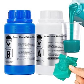 BBDINO Kit de fabricación de moldes de silicona, goma de silicona súper elástica, silicona líquida para fabricación de moldes, N.W. 20 onzas, 1:1 por volumen, ideal para fundición de moldes de