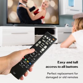 Replacement Remote Control for RX V383 RX R383BL RX V379 3068 RXV383 RXV383BL RXV379 HTR3068, Ergonomic Remote Control, Home Theater Rceiver