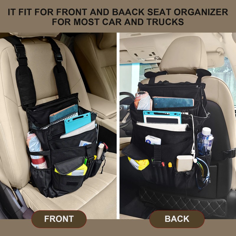 Unbranded Universal 14 Pocket Car Front Seat Organizer Laptop Files