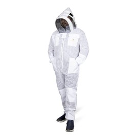 Bee Suit for Men & Women Beekeeping Suit Sting Proof Bee Veil Ultra Ventilated Full Body Beekeeper Suit with Gloves