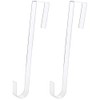 Ainkou 2pcs Clear 12" Wreath Hanger Hook Christmas Wreaths Holders