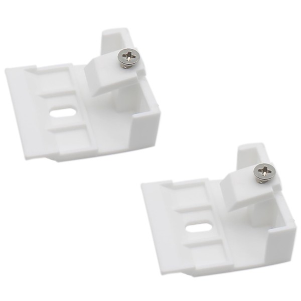 LBTODH 2PCS Venetian Blinds Headrail Support Brackets White Mounting Brackets