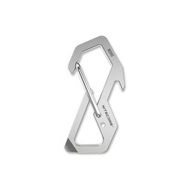 Nitecore Unisex - Adult NHS10 Carabiner, Silver, 1.95"