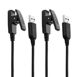2Pack Charging Cable Compatible with Garmin Lily/Lily2/Approach S20/G10 Forerunner 235/35/64/230/630/645/645 Music/735XT/Vivomove HR Watch（120cm+120cm）