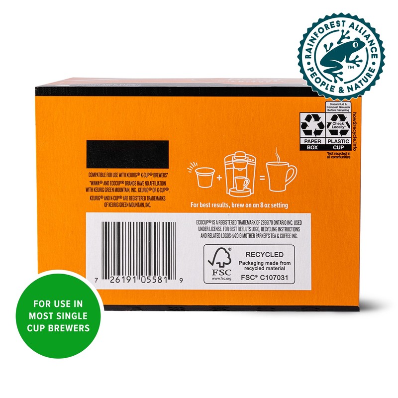 Wawa Mild Roast Single Cup Decaf Coffee Pods, 12 Pods,
