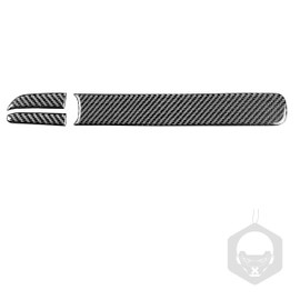 Generic Car co-Pilot Side Glove Box Storage Box Panel Handle Decoration Trim Auto Interior Accessories Decal Real Premium Carbon Fiber Sticker Compatible with Honda Civic 8 Gen 2006-2011 Black