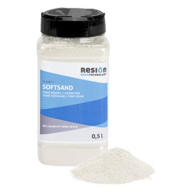 SoftSand Non-Slip Coating Rubber Particles - White - 0.5 L - Rubber Sand Ideal as a Non-Slip Coating for Boats and Pool - Fine Grain - for Mixing with Paint - Coating