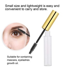 10ml Empty Mascara Tube, Makeup Tool Portable Empty Mascara Container Bottle with Brush for Travel Daily Usage and Business Trip