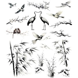 Sumi-e Ink Rice Paper, 11.5 x 14.5 inch (1pc) – Mulberry Paper for Decoupage Scrapbooking Cards Crafts by Craft Kreatively