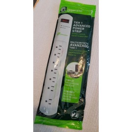 Greenlite Tier 1 Advanced Current Sensing 7 Outlet Power Strip Ideal For PC & TV