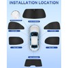 6PCS Window Shades for Toyota Camry(2018-2024) Accessories – Full Coverage