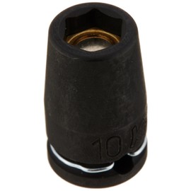 Ko-Ken Tool Co. Impact Socket, Hex 13400MG-10, Drive Size 0.37 inch (9.5 mm) x 0.4 inch (10 mm) x Overall Length 1.26 inches (32 mm), with Magnet