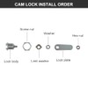 Thread Tubular Cam Lock 16mm Zinc Alloy Security Drawer Cam