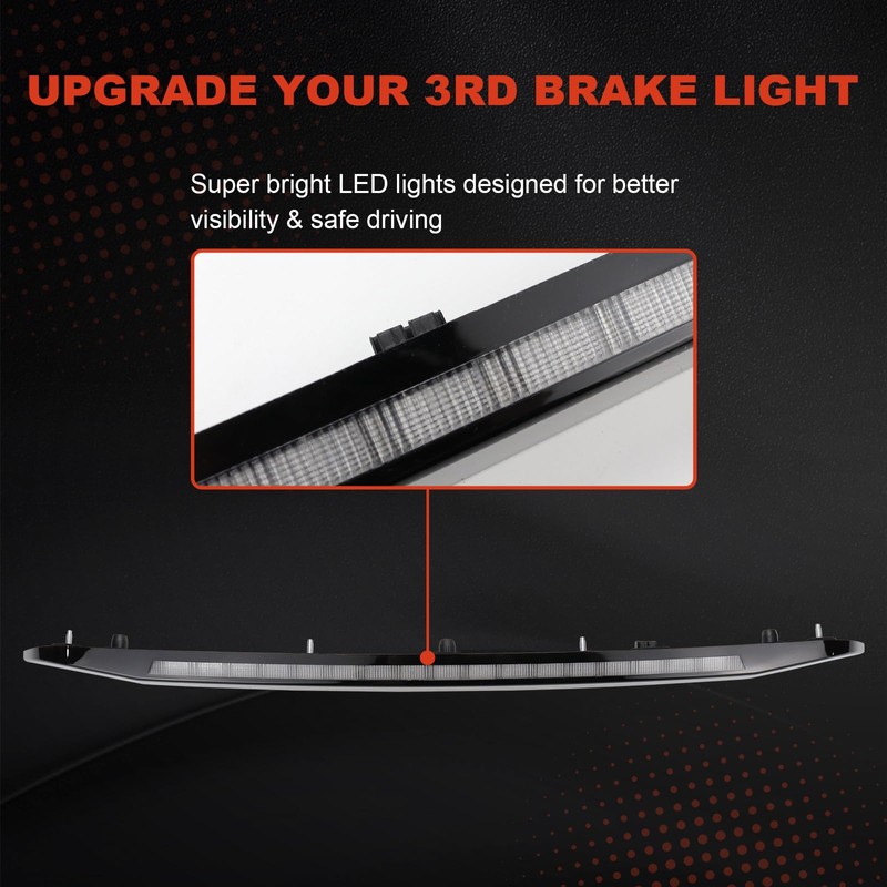 JUMOPARTS 42795725 3rd Brake Light Compatible with Chevy Malibu 2016-2025