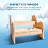 Toddler Step Stool Unicorn 2 Step Design Anti-Slip Stool for
