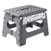 Casafield 9" Folding Step Stool with Handle, Gray - Portable