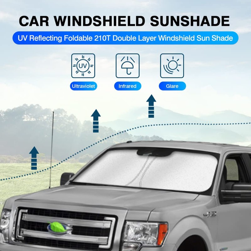 KUST Windshield Sun Shade for Ford F150 2009-2014 F-150 Window