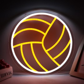 Balanar Volleyball Neon Sign, Sport Neon Sign ，LED Neon Light for Wall Decor, Room Bedroom Shop Decor Man Cave Decor Club Kids Holiday Gifts