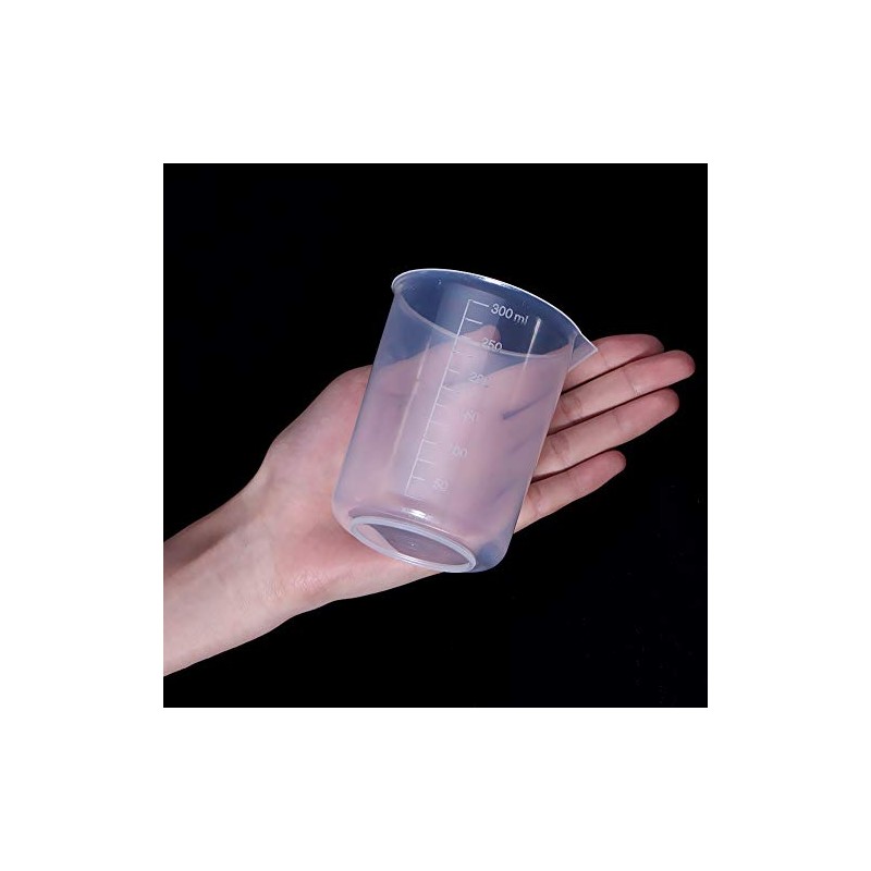 Othmro 1pc Plastic Measuring Jugs, 300ml Measuring Cup Transparent Graduated