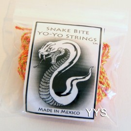 Snake Bite Yo-Yo Strings - 100% Polyester multi-color Strings- Twisted Tangerine