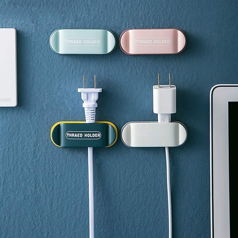 4pcs electrical plug holders,Plug Organizer,phone charger holders for nightstand,charging cord